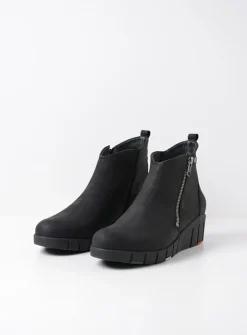 Herfst/Winter|Enkellaarsjes<Wolky Phoenix HV - zwart nubuck zwartnubuck