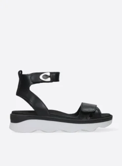 Sandalen<Wolky Plata - zwart/wit leer zwart/witleer