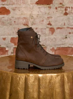 Veterlaarzen|Halfhoge Laarzen<Wolky Quinta F2F - bruin nubuck bruinnubuck