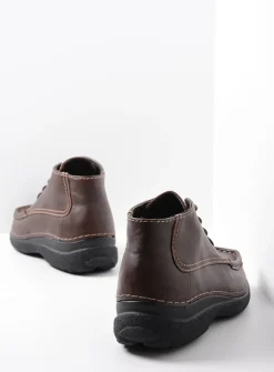 Veterschoenen Heren|Comfortschoenen Heren<Wolky Roll Moc Men - bruin leer bruinleer