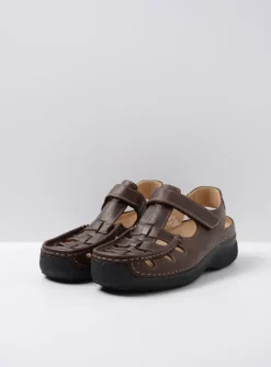 Sandalen Voor Heren|Comfortschoenen Heren<Wolky Roll Sandal Men - bruin leer bruinleer