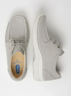 Lage Veterschoenen<Wolky Roll Shoe - lichtgrijs nubuck lichtgrijsnubuck