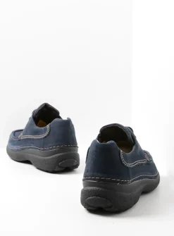 Veterschoenen Heren|Comfortschoenen Heren<Wolky Roll Shoe Men - blauw nubuck blauwnubuck