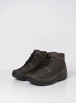 Hoge Veterschoenen|Herfst/Winter<Wolky Roll Shoot - asfalt nubuck asfaltnubuck