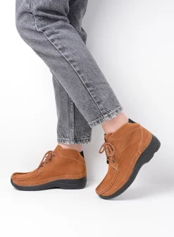 Hoge Veterschoenen|Herfst/Winter<Wolky Roll Shoot - cognac nubuck cognacnubuck