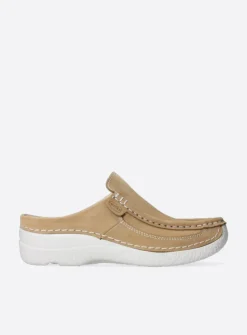 Slippers|Klompen<Wolky Roll Slide - beige nubuck beigenubuck
