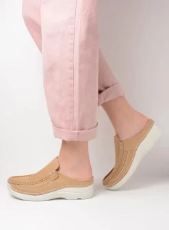 Slippers|Klompen<Wolky Roll Slide - beige nubuck beigenubuck