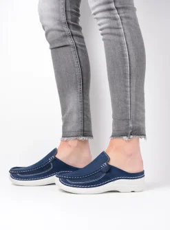 Slippers|Klompen<Wolky Roll Slide - denim nubuck denimnubuck