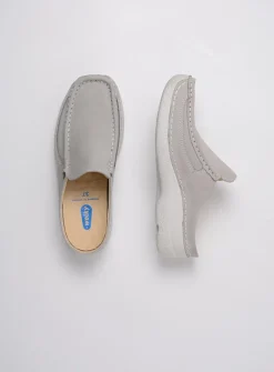 Slippers|Klompen<Wolky Roll Slide - lichtgrijs nubuck lichtgrijsnubuck