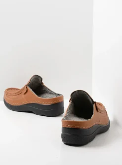 Slippers|Klompen<Wolky Roll Slide Vegan - cognac