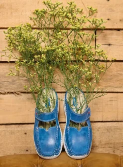 Slippers|Klompen<Wolky Roll Slipper - blauw effectleer blauweffectleer