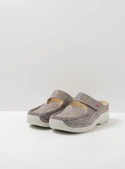 Slippers|Klompen<Wolky Roll Slipper - taupe flower taupeflower