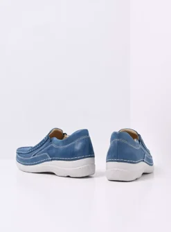 Instappers<Wolky Roll Sneaker - blauw effectleer blauweffectleer