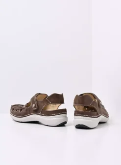 Sandalen<Wolky Rolling Sun - cederbruin effectleer cederbruineffectleer
