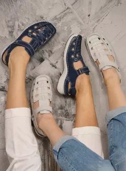 Sandalen<Wolky Rolling Sun - denim effectleer denimeffectleer