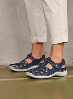 Sandalen<Wolky Rolling Sun - denim effectleer denimeffectleer