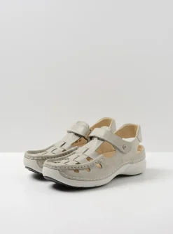 Sandalen<Wolky Rolling Sun - gebroken wit leer gebrokenwitleer