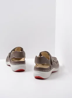 Sandalen<Wolky Rolling Sun - grijs leer grijsleer