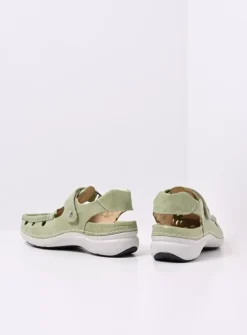 Sandalen<Wolky Rolling Sun - lichtgroen effectleer lichtgroeneffectleer