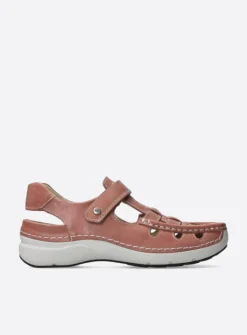 Sandalen<Wolky Rolling Sun - oud roze leer oudrozeleer