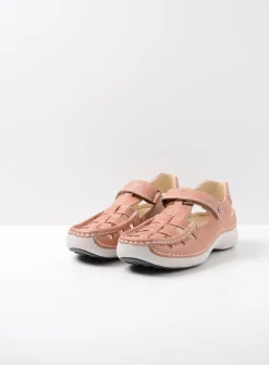 Sandalen<Wolky Rolling Sun - oud roze leer oudrozeleer