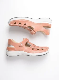 Sandalen<Wolky Rolling Sun - oud roze leer oudrozeleer
