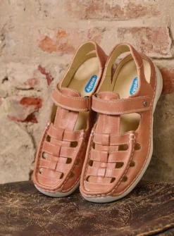 Sandalen<Wolky Rolling Sun - oud roze leer oudrozeleer