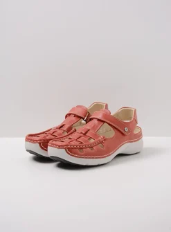 Sandalen<Wolky Rolling Sun - scarletrood leer scarletroodleer