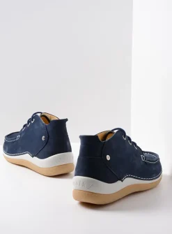 Lage Veterschoenen|Hoge Veterschoenen<Wolky Rosella - denim nubuck denimnubuck