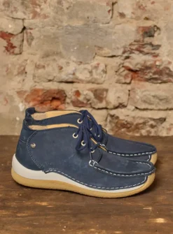 Lage Veterschoenen|Hoge Veterschoenen<Wolky Rosella - denim nubuck denimnubuck
