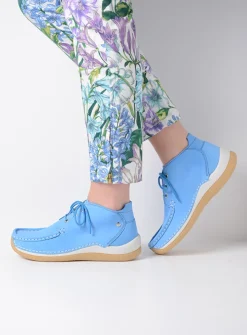 Lage Veterschoenen|Hoge Veterschoenen<Wolky Rosella - lichtblauw nubuck lichtblauwnubuck