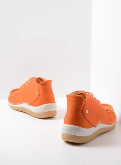 Lage Veterschoenen|Hoge Veterschoenen<Wolky Rosella - oranje nubuck oranjenubuck