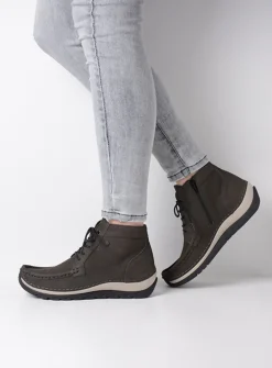 Hoge Veterschoenen|Herfst/Winter<Wolky Salado - asfalt nubuck asfaltnubuck