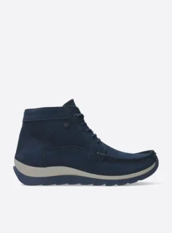 Hoge Veterschoenen<Wolky Salado - blauw nubuck blauwnubuck