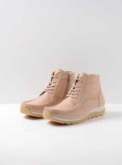 Hoge Veterschoenen<Wolky Salado - lichtbeige leer lichtbeigeleer