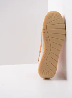 Hoge Veterschoenen<Wolky Salado - oranje leer oranjeleer