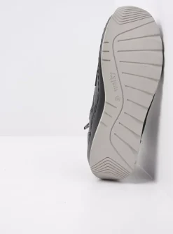 Hoge Veterschoenen<Wolky Salado - zwart leer zwartleer