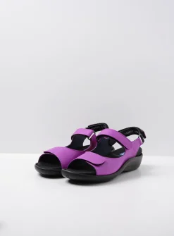 Sandalen<Wolky Salvia - fuchsia leer fuchsialeer