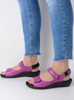 Sandalen<Wolky Salvia - fuchsia leer fuchsialeer