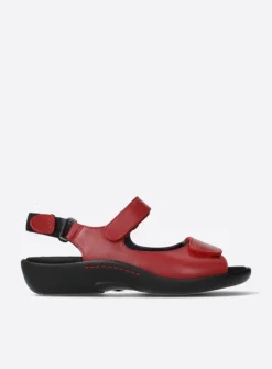 Sandalen<Wolky Salvia - rood leer roodleer
