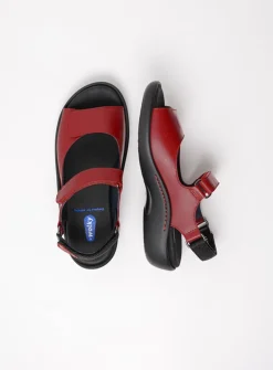 Sandalen<Wolky Salvia - rood leer roodleer