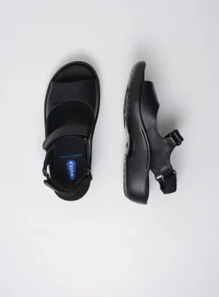 Sandalen<Wolky Salvia - zwart leer zwartleer