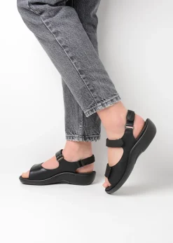 Sandalen<Wolky Salvia - zwart leer zwartleer