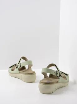 Sandalen<Wolky Santorini - lichtgroen nubuck lichtgroennubuck