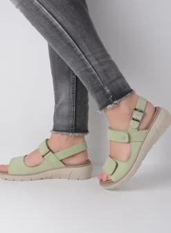 Sandalen<Wolky Santorini - lichtgroen nubuck lichtgroennubuck