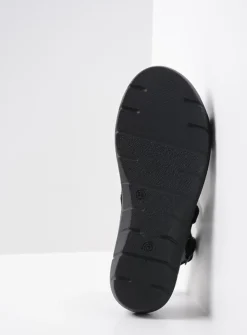 Sandalen<Wolky Santorini - zwart/blauw suede zwart/blauwsuede