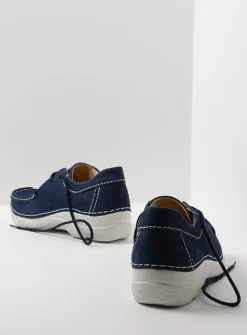 Lage Veterschoenen<Wolky Seamy Shoe - denim nubuck denimnubuck
