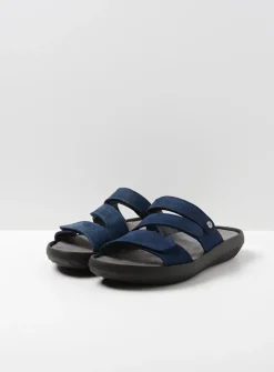 Slippers<Wolky Sense - blauw nubuck blauwnubuck