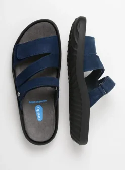 Slippers<Wolky Sense - blauw nubuck blauwnubuck