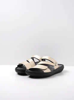 Slippers<Wolky Sense - goud leer goudleer